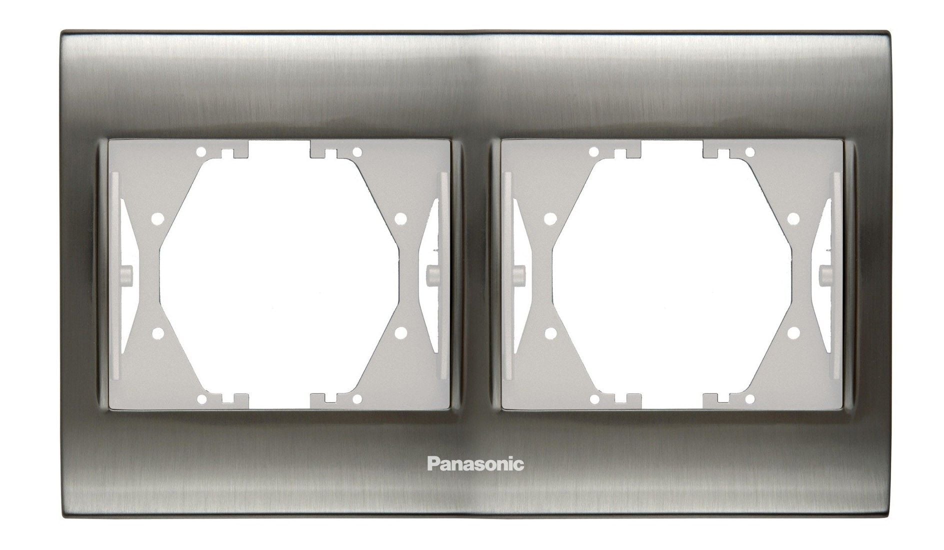Panasonic Thea Blu Inox Beyaz İkili Çerçeve