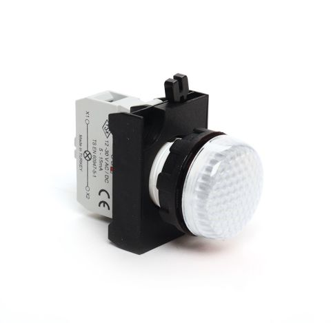Emas C Plastik Led'Li Sinyal Beyaz 12-30V Ac/Dc - CP050XB