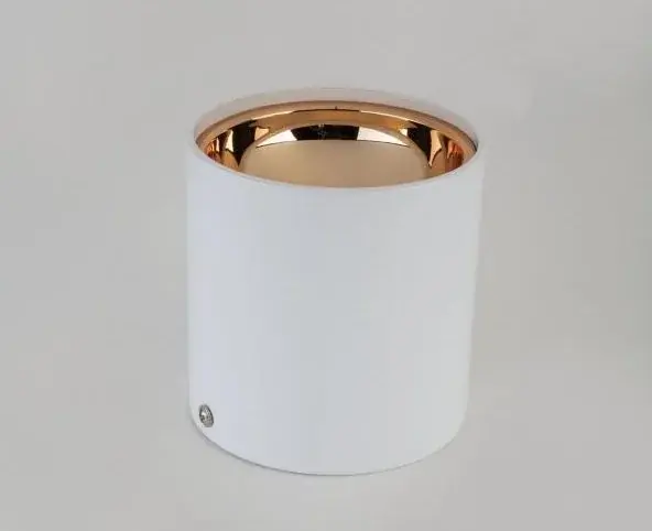 Cata Foça Sıva Üstü Led Armatür Beyaz-Bakır Boş Kasa Gu10 Duy CT-5421BB