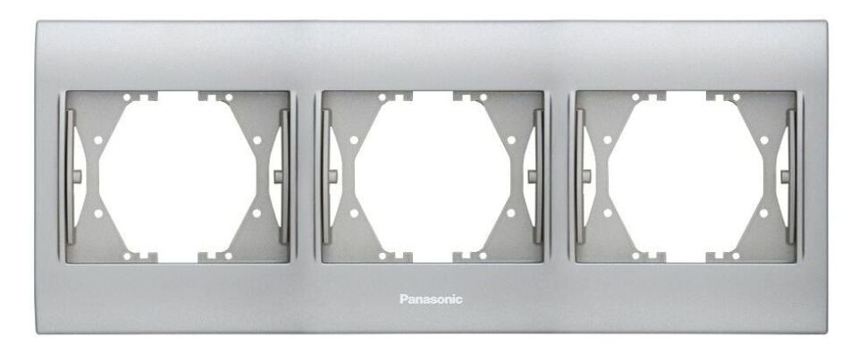 Panasonic Thea Blu Chrome Matt Beyaz Üçlü Çerçeve