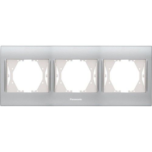 Panasonic Thea Blu Inox Matt Dore Üçlü Çerçeve