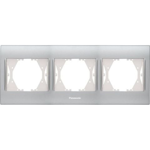 Panasonic Thea Blu Inox Matt Dore Üçlü Çerçeve