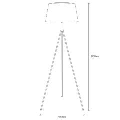Aydinlatmadunyam Lambader BlackCream Tripod-Nul-4052