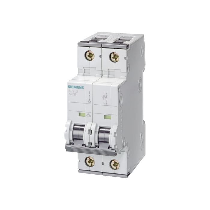 Siemens 3A; 2 Fazli; Dc Anahtarli Otomatik Sigorta; 10Ka; C Tipi; Yavaş Karakterli 5SY5203-7
