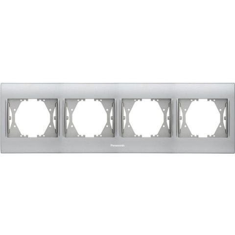 Panasonic Thea Blu Chrome Matt Beyaz Dörtlü Çerçeve