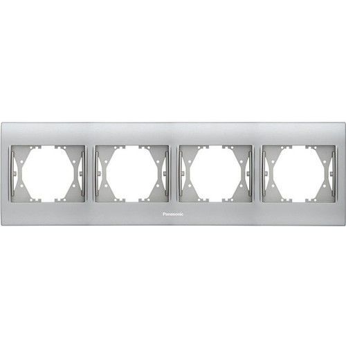 Panasonic Thea Blu Chrome Matt Beyaz Dörtlü Çerçeve