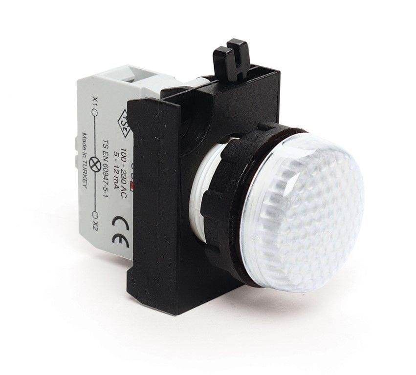 Emas C Plastik Led'Li Sinyal Beyaz 100-230V Ac - CP0B0XB