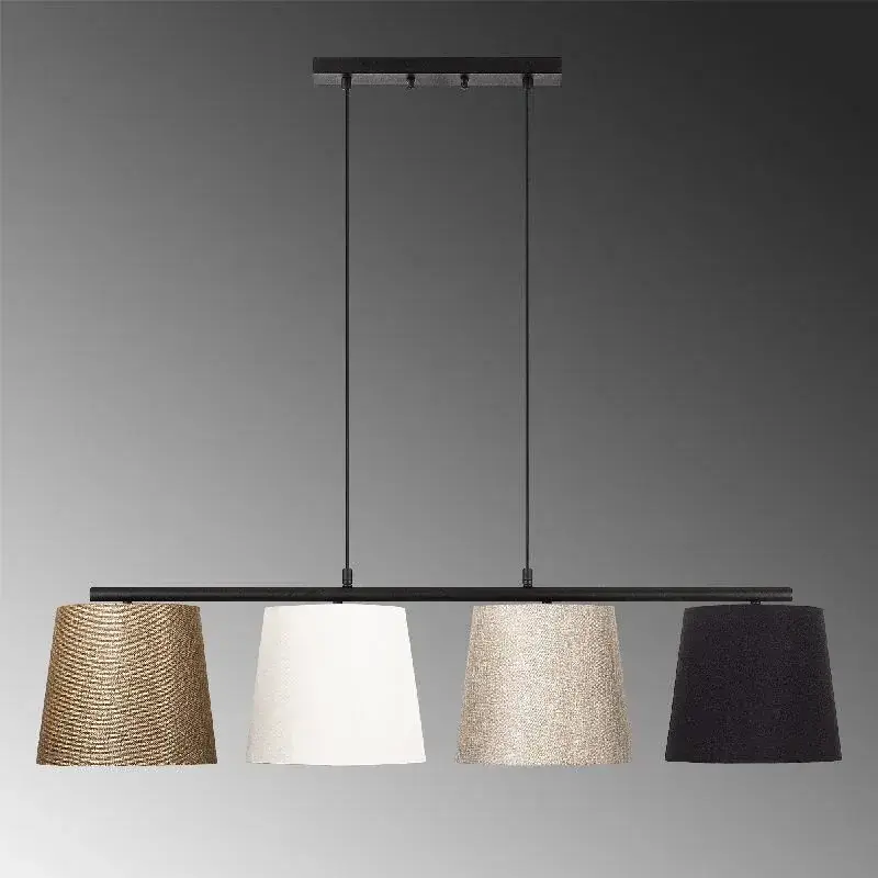 Aydinlatmadunyam Avize BlackGoldWhiteBeige Varlik-10815