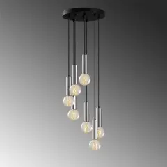 Aydinlatmadunyam Sarkit Silver Tempo-15-Nus-6031
