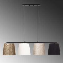 Aydinlatmadunyam Avize BlackGoldWhiteBeige Varlik-10815