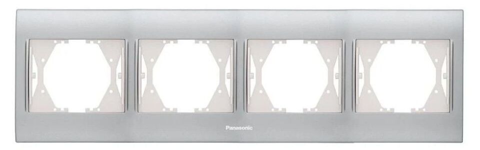 Panasonic Thea Blu Inox Matt Dore Dörtlü Çerçeve