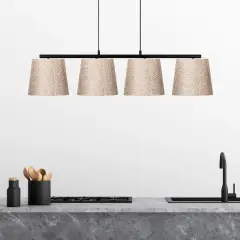 Aydinlatmadunyam Avize BlackBeige Varlik-10820