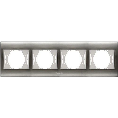 Panasonic Thea Blu Inox Beyaz Dörtlü Çerçeve