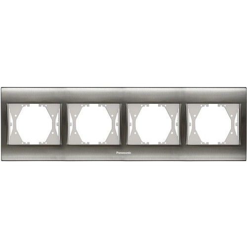 Panasonic Thea Blu Inox Beyaz Dörtlü Çerçeve