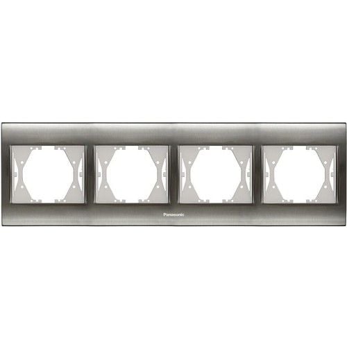 Panasonic Thea Blu Inox Beyaz Dörtlü Çerçeve