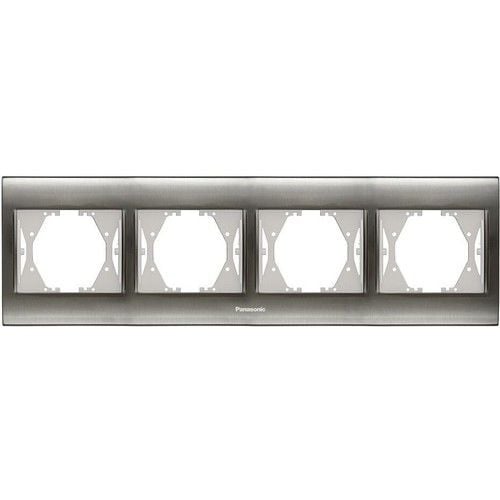 Panasonic Thea Blu Inox Beyaz Dörtlü Çerçeve