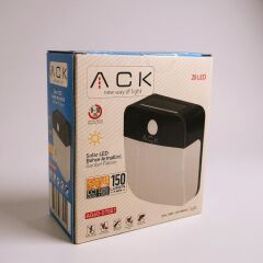 ACK Solar Led Sensörlü / Fotoselli Aplik 150Lm Abs+Ps Gövdeli Ip54 AG60-07881