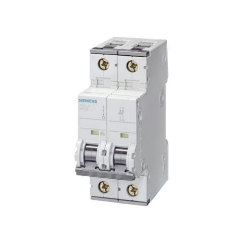 Siemens 8A; 2 Fazli; Dc Anahtarli Otomatik Sigorta; 10Ka; C Tipi; Yavaş Karakterli 5SY5208-7