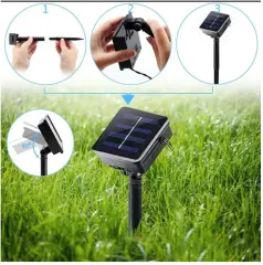 Solar Animasyonlu Opal Top Led Yılbaşı Süsü Ledli 3 Metre 10 Top Led Ağaç Süsü SNC-319