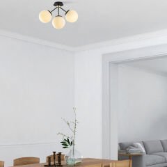 Aydinlatmadunyam Plafonyer WhiteBlack Gondol-Nua-1311