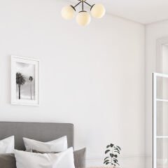 Aydinlatmadunyam Plafonyer WhiteBlack Gondol-Nua-1311