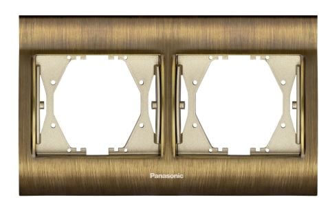 Panasonic Thea Blu Antıque Dore İkili Priz Çerçeve