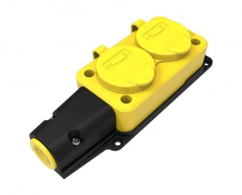 Bemis  İkili Grup Priz (Sarı) IP54 BV3-1402-3612