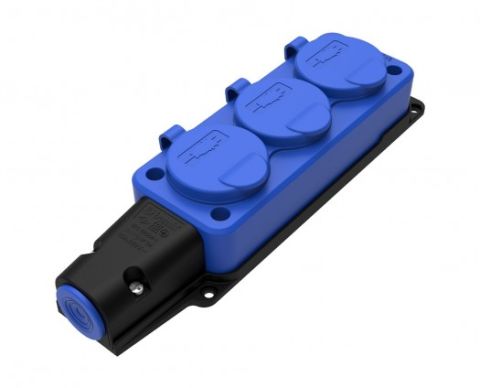 Bemis  Üçlü Grup Priz (Mavi) IP54 BV2-1402-3613