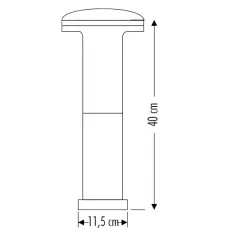 Cata Napoli 50 Cm Abs Bahçe Armatürü CT-7017