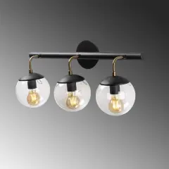 Aydinlatmadunyam Aplik Black Gondol-Nuw-3032