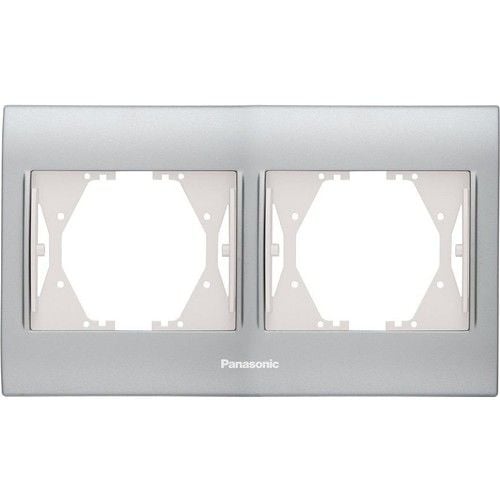 Panasonic Thea Blu Inox Matt Dore İkili Priz Çerçeve