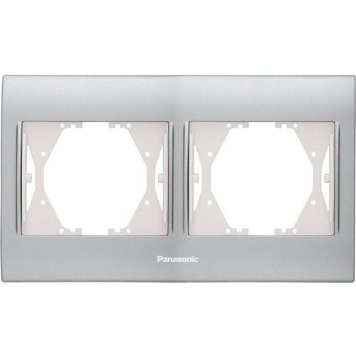 Panasonic Thea Blu Inox Matt Dore İkili Priz Çerçeve