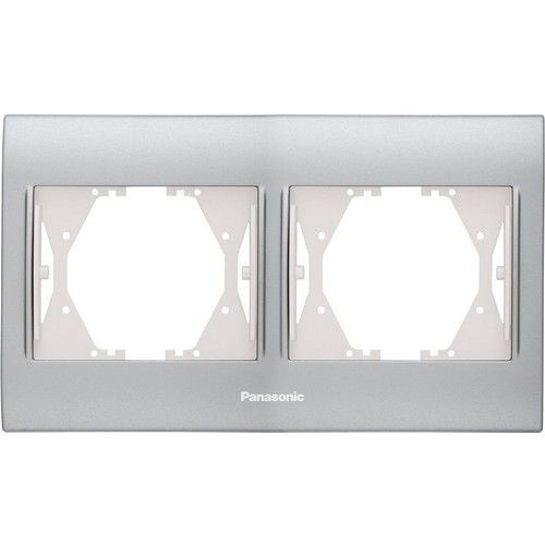 Panasonic Thea Blu Inox Matt Dore İkili Priz Çerçeve