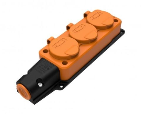 Bemis  Üçlü Grup Priz (Turuncu) IP54 BV4-1402-3613