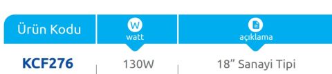 Vanti 130 Watt Sanayi Ayakli Vantilatör KCF276