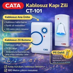 Cata Uzaktan Kumandalı Zil CT-101