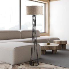 Aydinlatmadunyam Lambader White Tall-13473