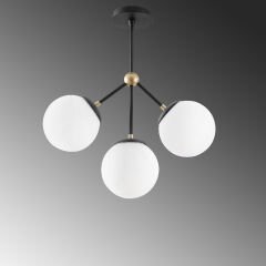 Aydinlatmadunyam Avize WhiteBlack Gondol-Nua-1031