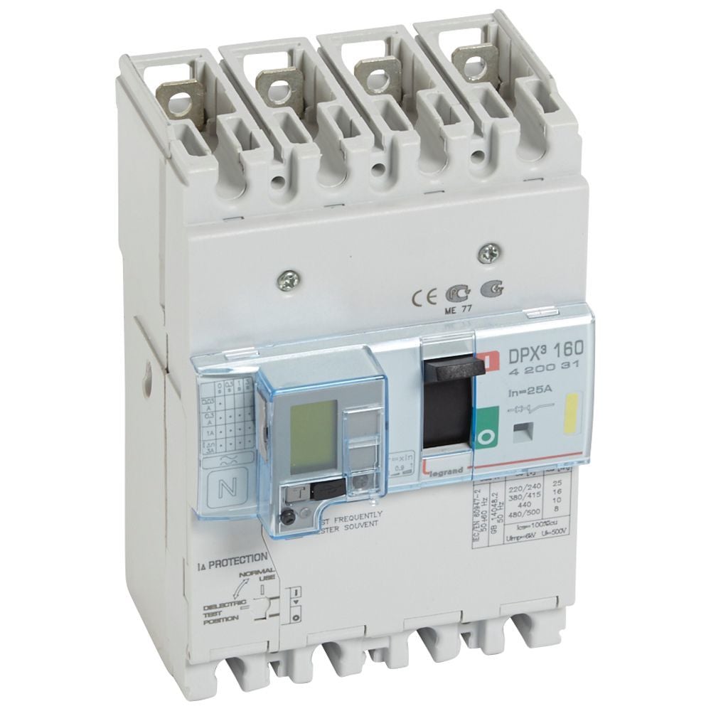 Legrand  DPX³160 TM&KAK 4P 25A 16kA LEG-420031