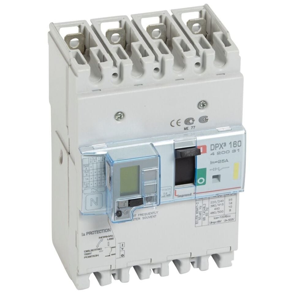 Legrand  DPX³160 TM&KAK 4P 25A 16kA LEG-420031