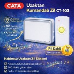 Cata Uzaktan Kumandalı Zil CT-103