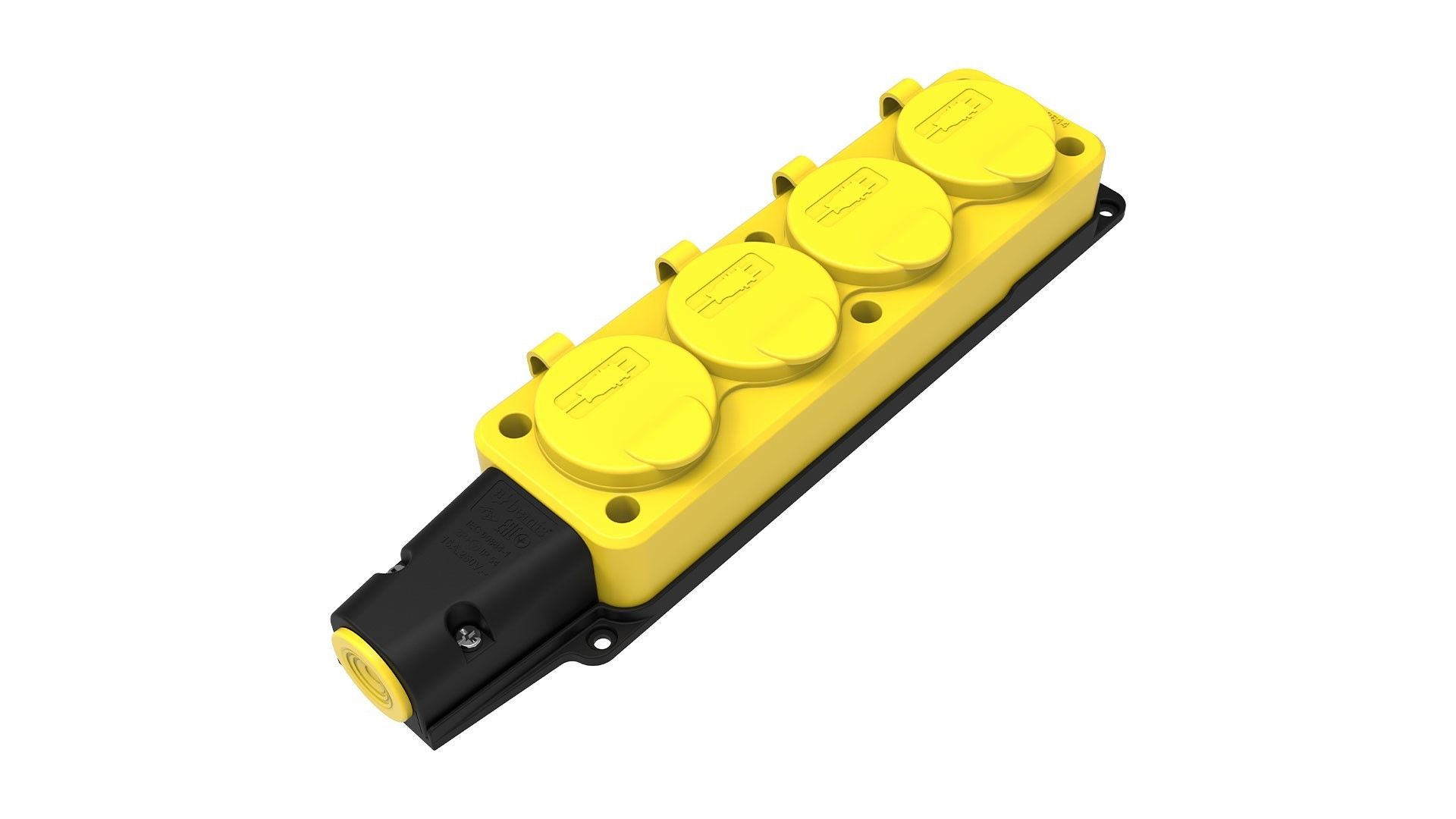 Bemis  Dörtlü Grup Priz (Sarı) IP54 BV3-1402-3614