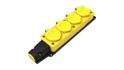 Bemis  Dörtlü Grup Priz (Sarı) IP54 BV3-1402-3614