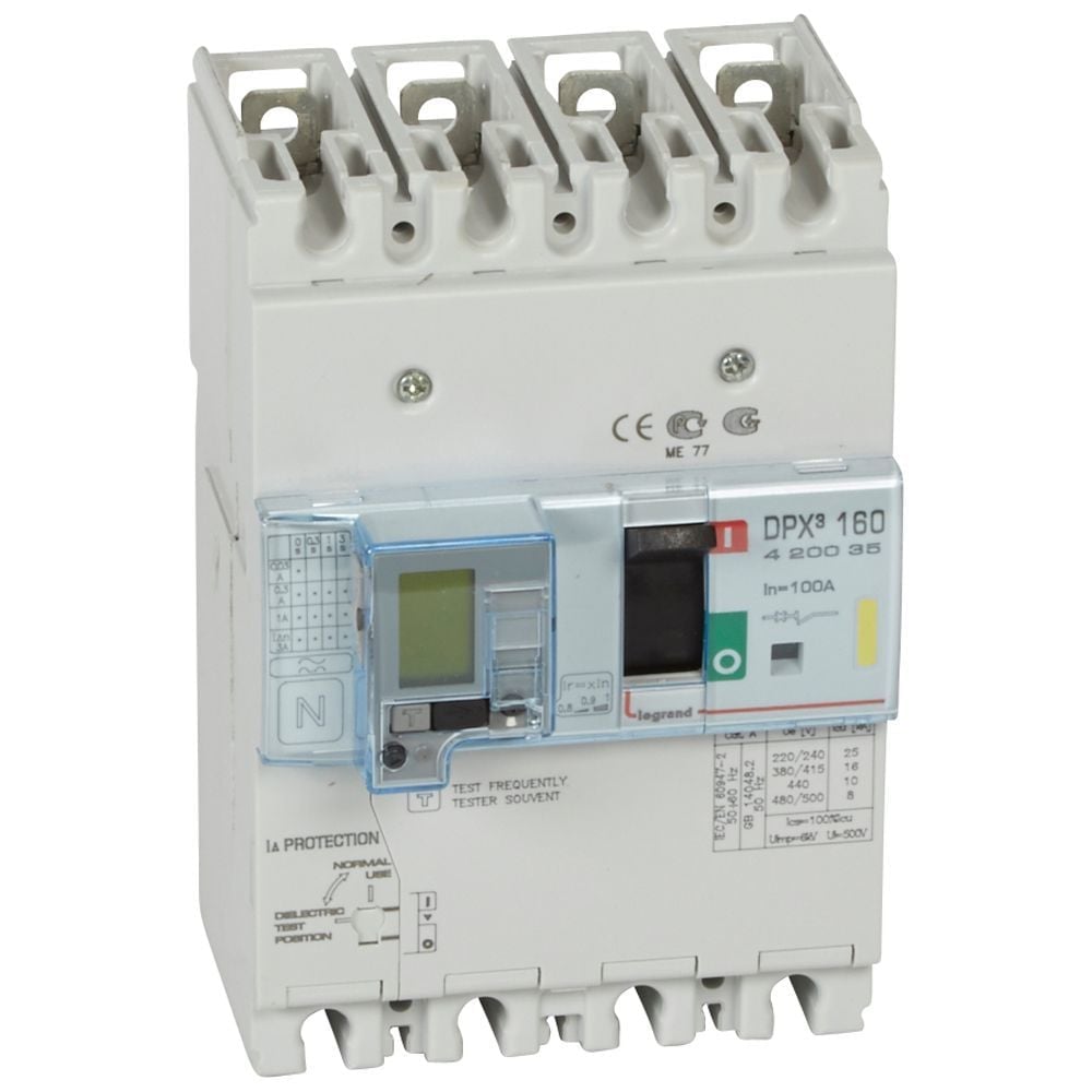 Legrand  DPX³160 TM&KAK 4P 100A 16kA LEG-420035