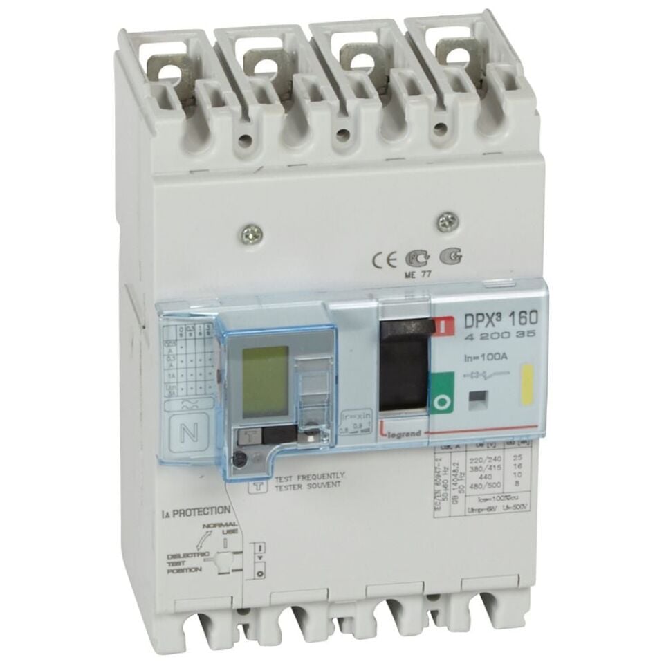 Legrand  DPX³160 TM&KAK 4P 100A 16kA LEG-420035