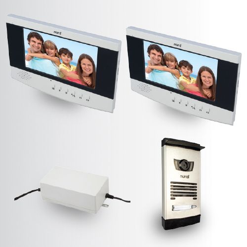 Nural 7 İnç LCD Butonlu Görüntülü Villa Kitler 3 Şubeli
