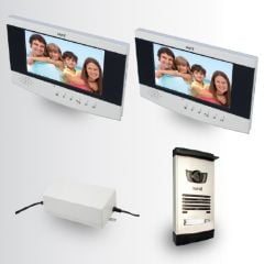 Nural 7 İnç LCD Butonlu Görüntülü Villa Kitler 3 Şubeli