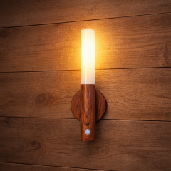 Cata Kumru Şarjlı Led Aplik Hareket Sensörlü Ct-5250 Meşe Renk