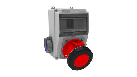 Bemis  4/63A. 380V. 1 Ad. Ön - 1/16A. 220V. 2 Ad. Yan IP66 BH5-6140-2020