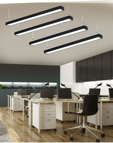 Cata 50w 120cm Profil Sarkıt Led Linear Armatür CT-9080 Beyaz Işık